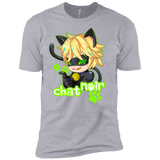 T-Shirts Heather Grey / X-Small Chat Noir Men's Premium T-Shirt