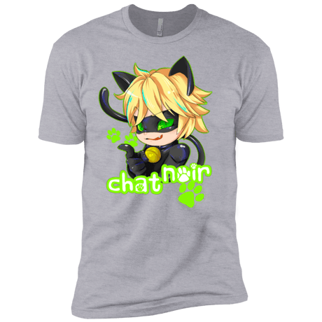 T-Shirts Heather Grey / X-Small Chat Noir Men's Premium T-Shirt
