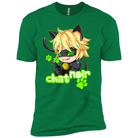 T-Shirts Kelly Green / X-Small Chat Noir Men's Premium T-Shirt