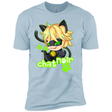 T-Shirts Light Blue / X-Small Chat Noir Men's Premium T-Shirt