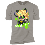 T-Shirts Light Grey / X-Small Chat Noir Men's Premium T-Shirt