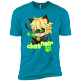 T-Shirts Turquoise / X-Small Chat Noir Men's Premium T-Shirt