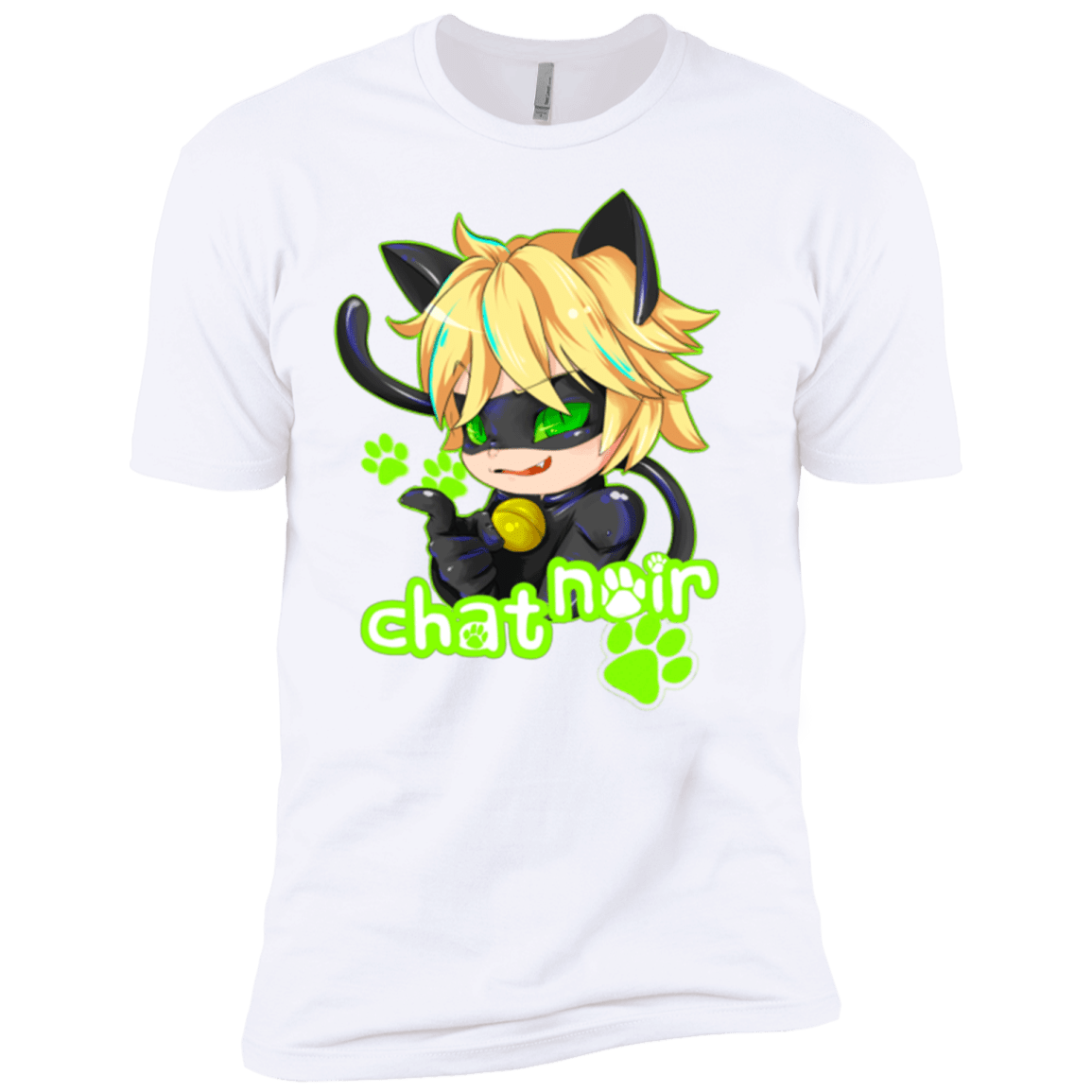 T-Shirts White / X-Small Chat Noir Men's Premium T-Shirt