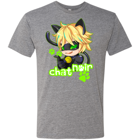 T-Shirts Premium Heather / Small Chat Noir Men's Triblend T-Shirt