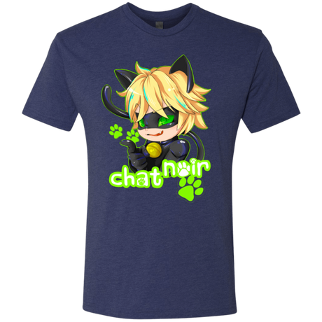 T-Shirts Vintage Navy / Small Chat Noir Men's Triblend T-Shirt