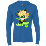 T-Shirts Vintage Royal / X-Small Chat Noir Triblend Long Sleeve Hoodie Tee