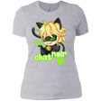 T-Shirts Heather Grey / X-Small Chat Noir Women's Premium T-Shirt