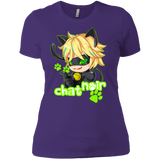 T-Shirts Purple / X-Small Chat Noir Women's Premium T-Shirt