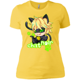 T-Shirts Vibrant Yellow / X-Small Chat Noir Women's Premium T-Shirt