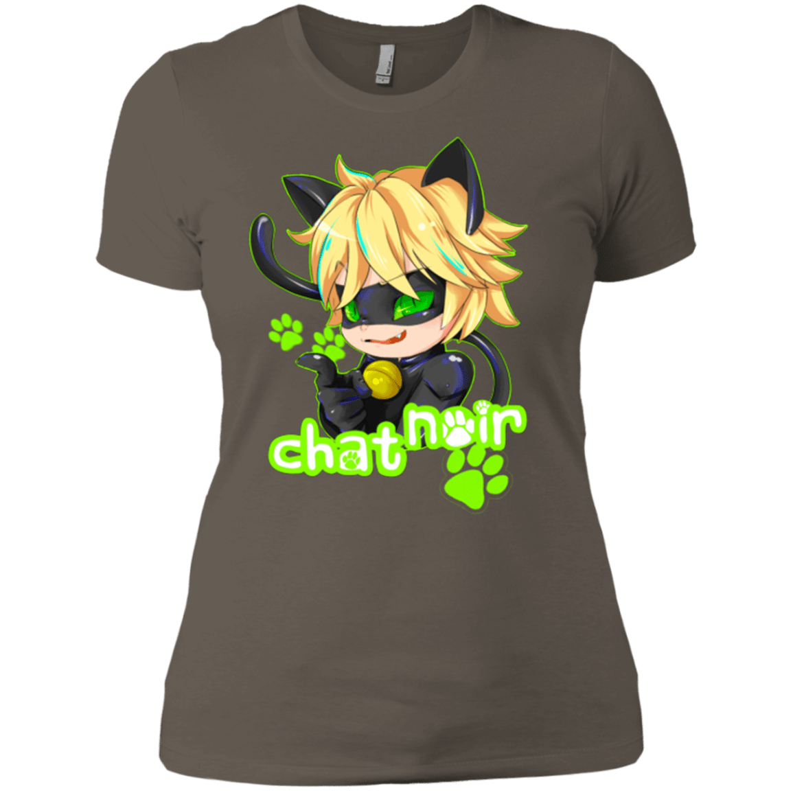 T-Shirts Warm Grey / X-Small Chat Noir Women's Premium T-Shirt