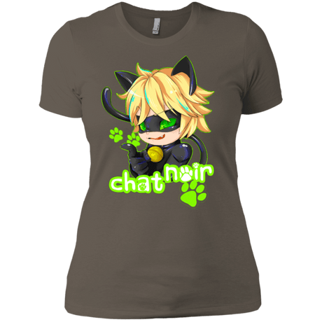 T-Shirts Warm Grey / X-Small Chat Noir Women's Premium T-Shirt