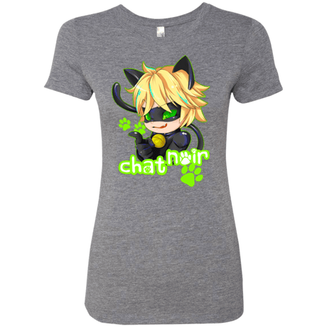 T-Shirts Premium Heather / Small Chat Noir Women's Triblend T-Shirt