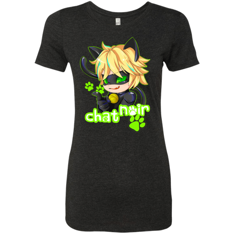 T-Shirts Vintage Black / Small Chat Noir Women's Triblend T-Shirt