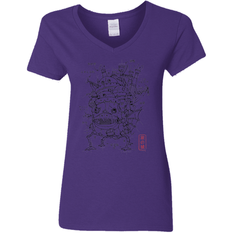 T-Shirts Purple / S Chateau Women's V-Neck T-Shirt