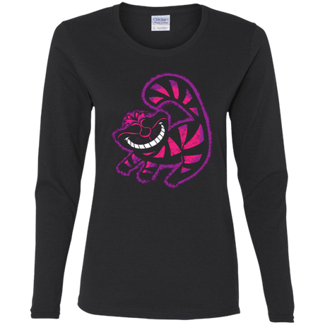 T-Shirts Black / S Chechire King Women's Long Sleeve T-Shirt