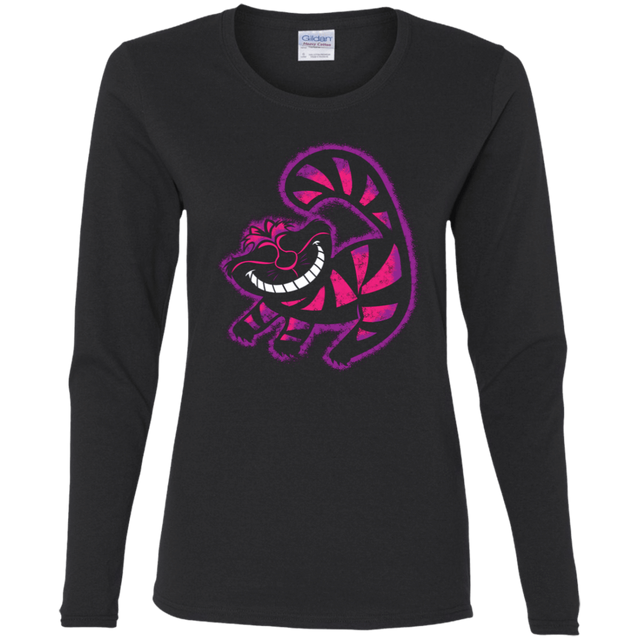 T-Shirts Black / S Chechire King Women's Long Sleeve T-Shirt