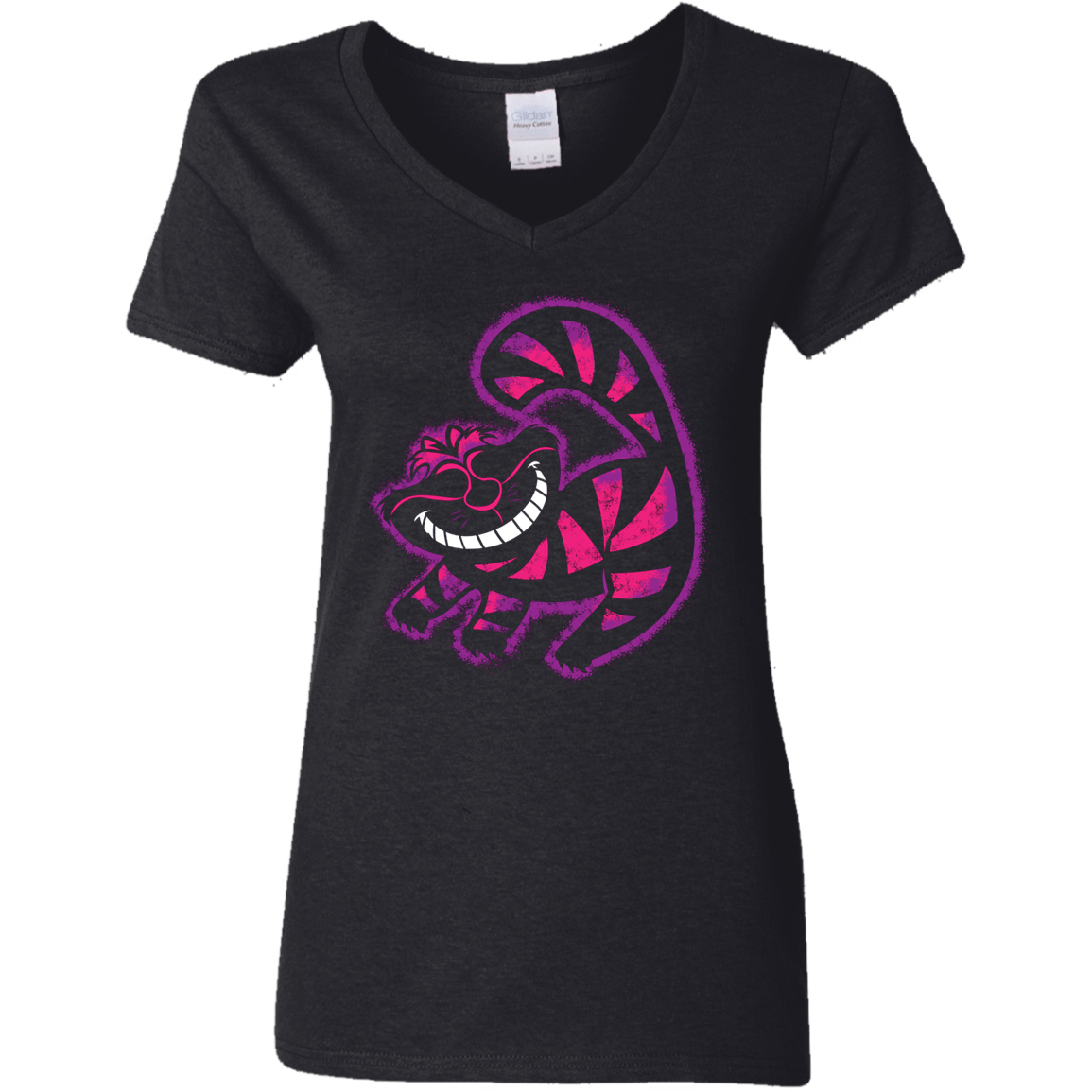 T-Shirts Black / S Chechire King Women's V-Neck T-Shirt