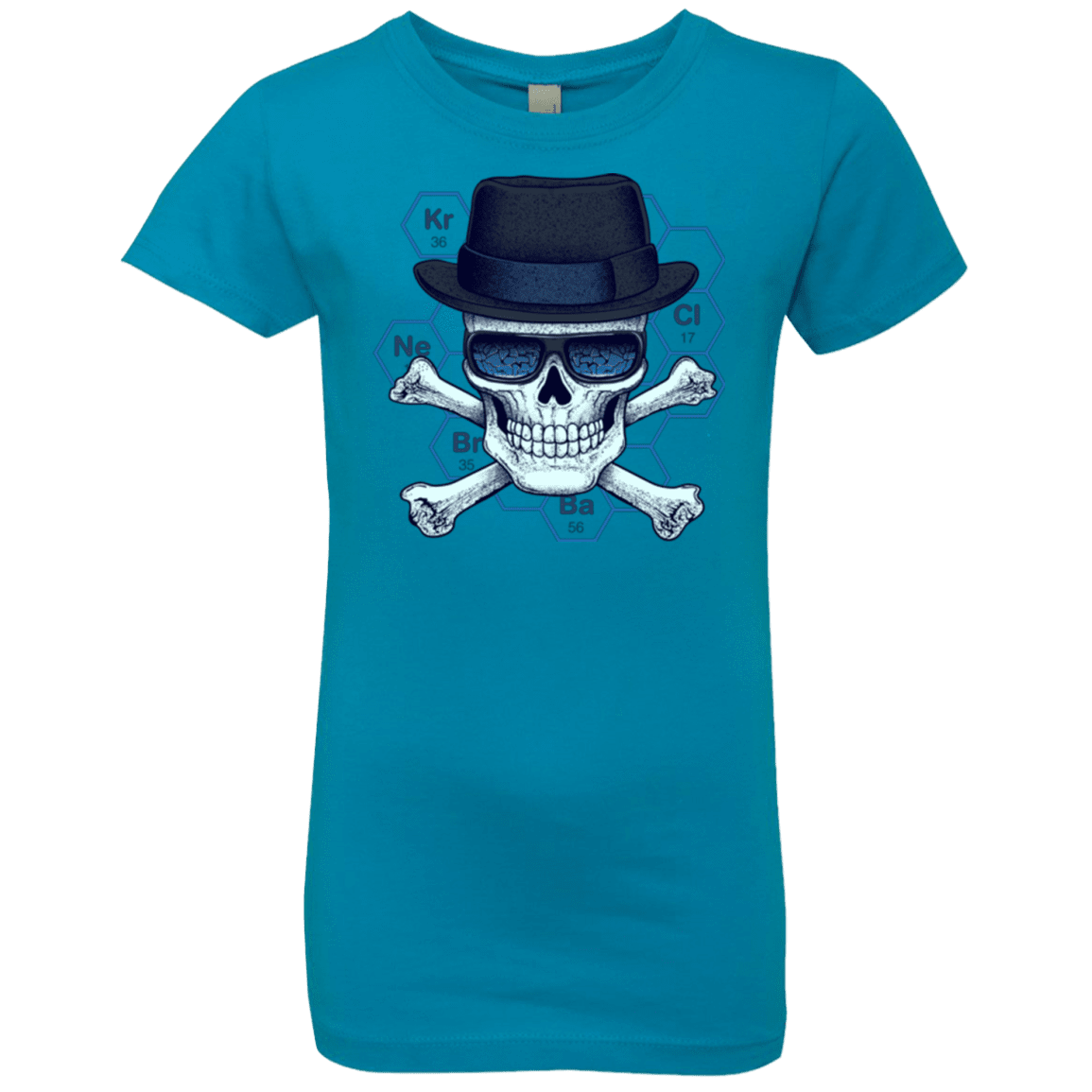 T-Shirts Turquoise / YXS Chemical head Girls Premium T-Shirt