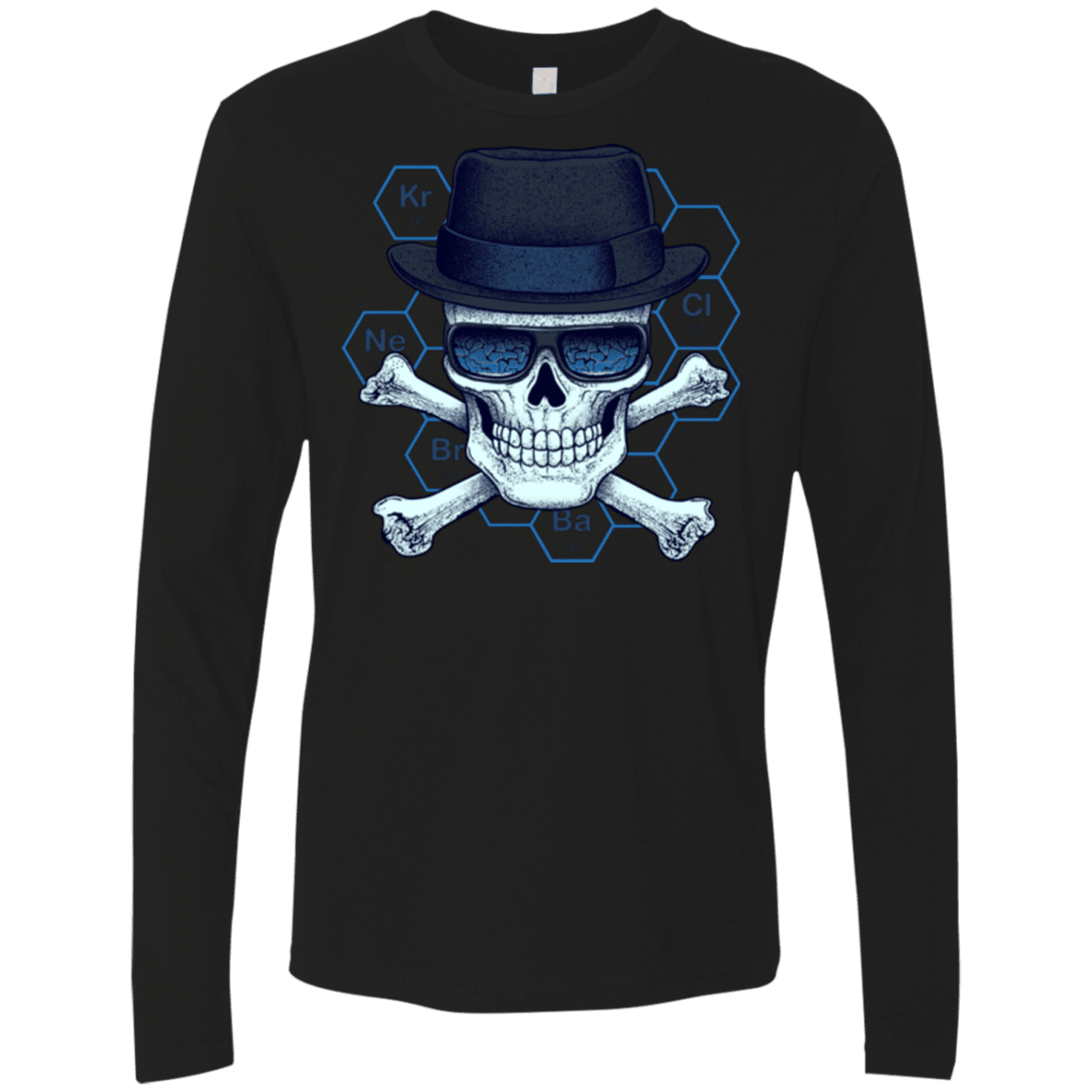 T-Shirts Black / Small Chemical head Men's Premium Long Sleeve