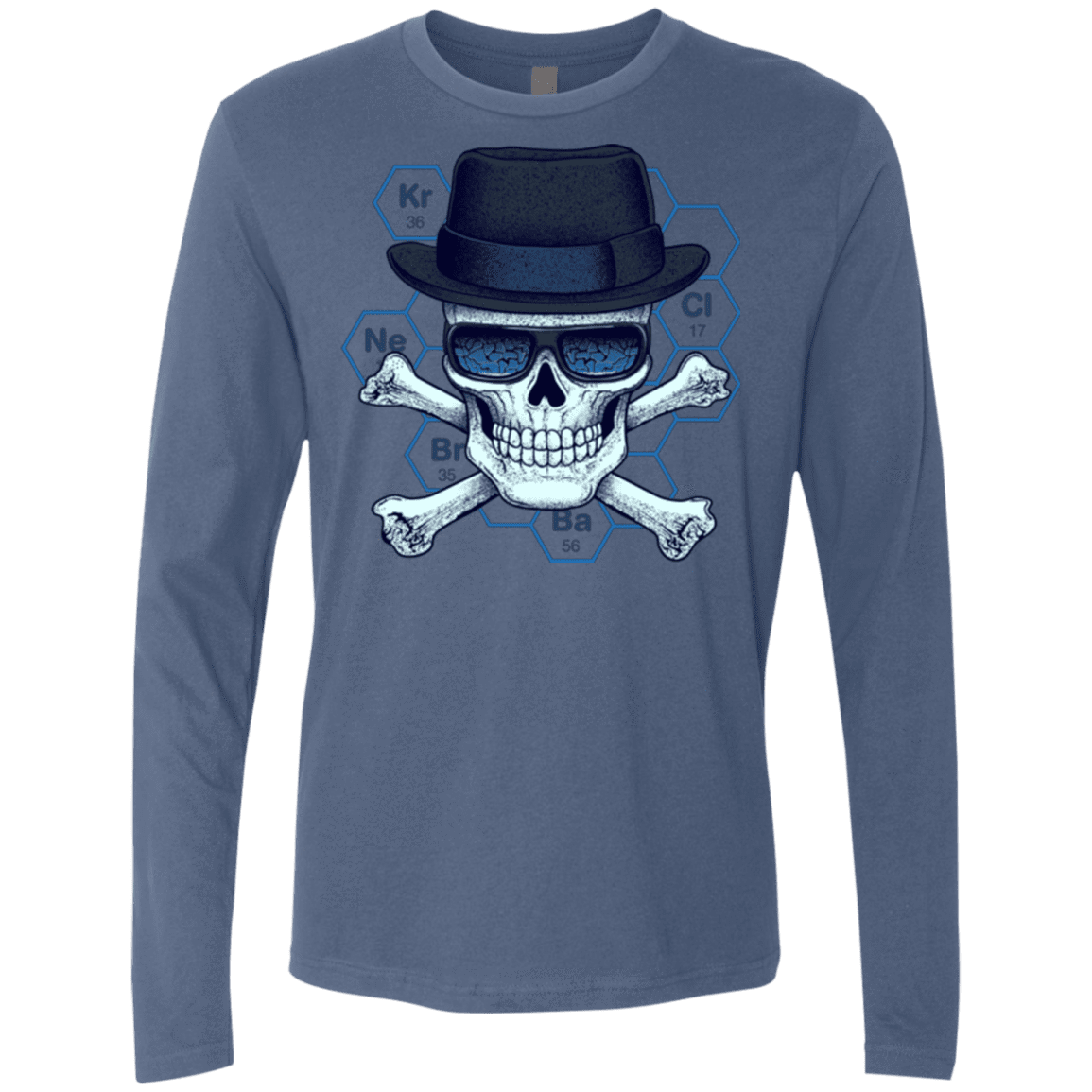 T-Shirts Indigo / Small Chemical head Men's Premium Long Sleeve