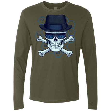 T-Shirts Military Green / Small Chemical head Men's Premium Long Sleeve