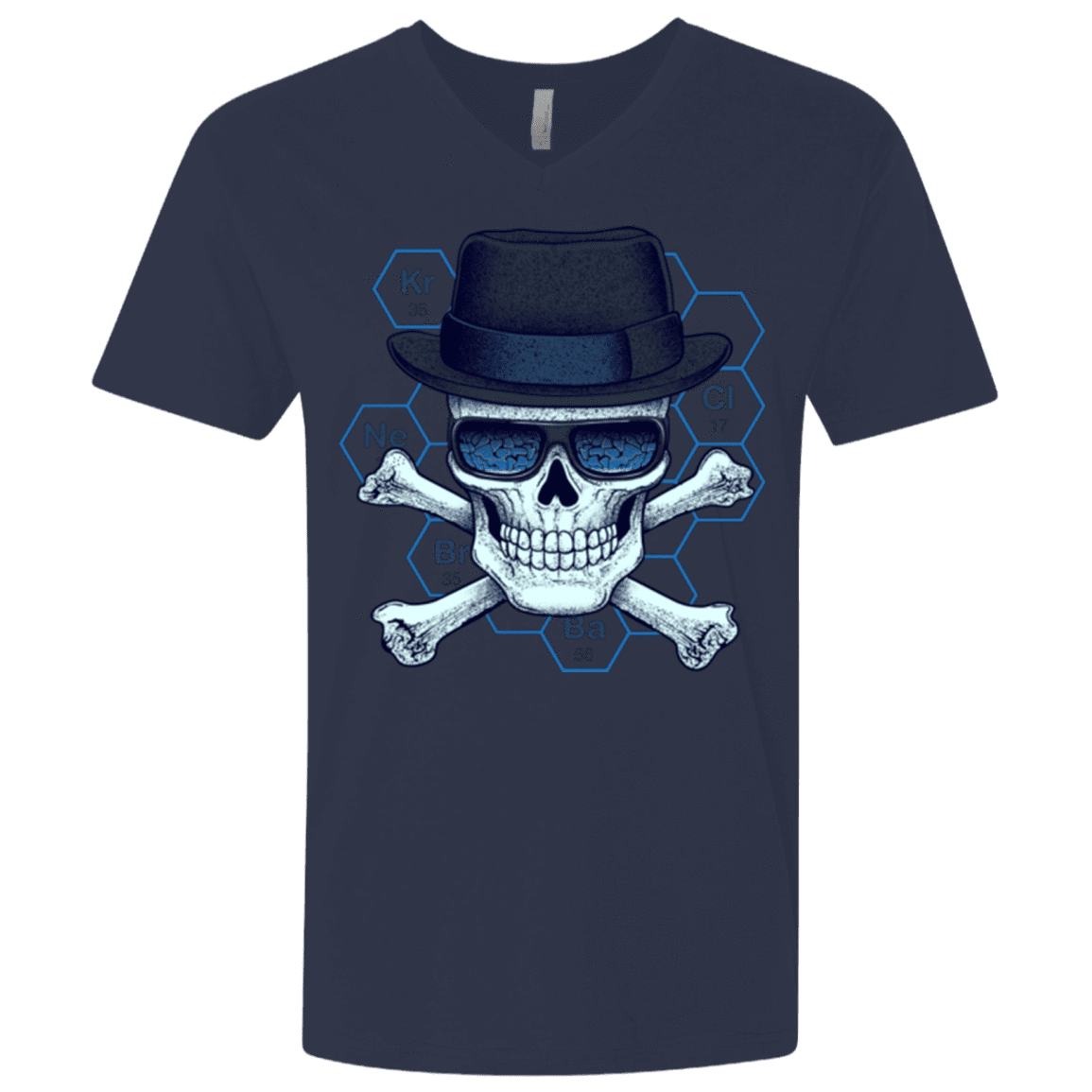 T-Shirts Midnight Navy / X-Small Chemical head Men's Premium V-Neck