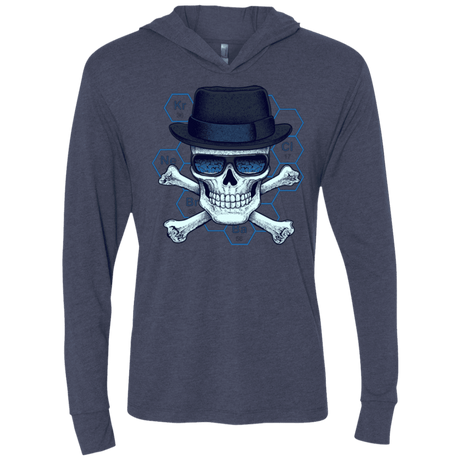 T-Shirts Vintage Navy / X-Small Chemical head Triblend Long Sleeve Hoodie Tee