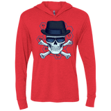 T-Shirts Vintage Red / X-Small Chemical head Triblend Long Sleeve Hoodie Tee