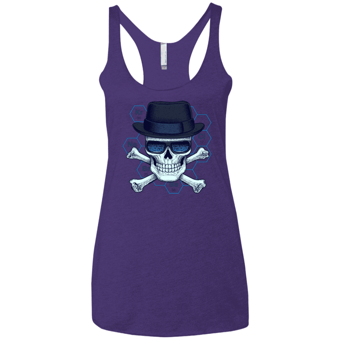T-Shirts Purple / X-Small Chemical head Women's Triblend Racerback Tank