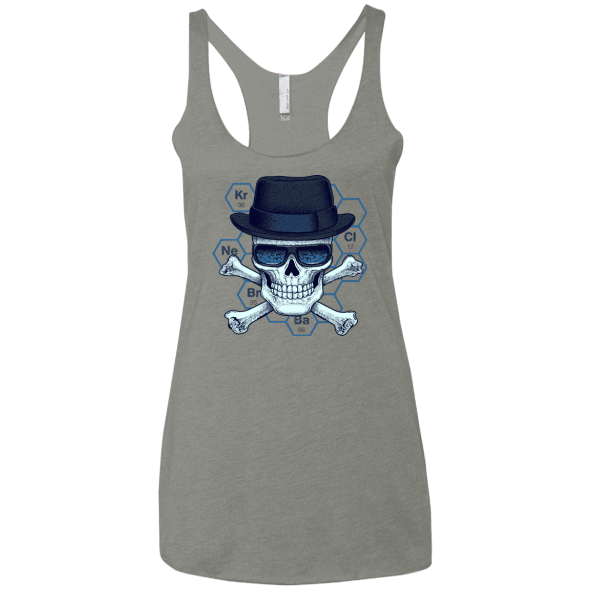 T-Shirts Venetian Grey / X-Small Chemical head Women's Triblend Racerback Tank