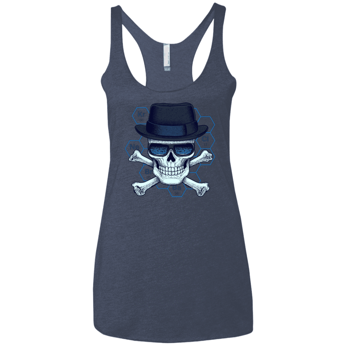 T-Shirts Vintage Navy / X-Small Chemical head Women's Triblend Racerback Tank