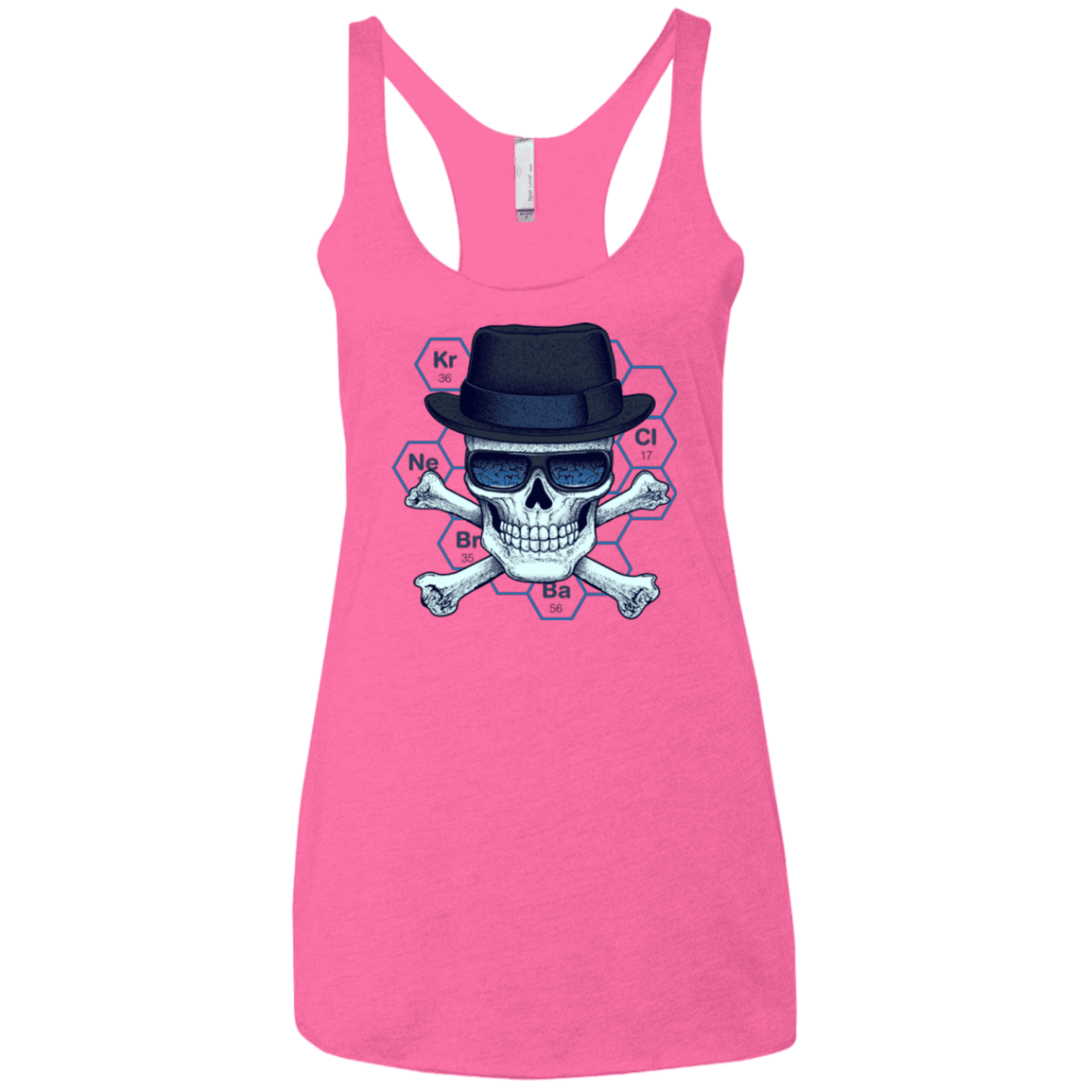 T-Shirts Vintage Pink / X-Small Chemical head Women's Triblend Racerback Tank