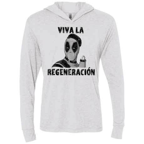 T-Shirts Heather White / X-Small Chemichangas Triblend Long Sleeve Hoodie Tee