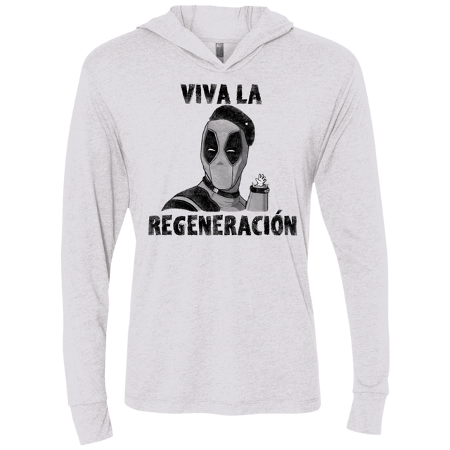 T-Shirts Heather White / X-Small Chemichangas Triblend Long Sleeve Hoodie Tee