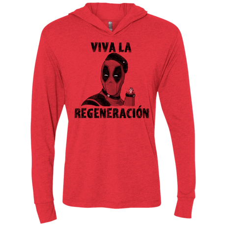 T-Shirts Vintage Red / X-Small Chemichangas Triblend Long Sleeve Hoodie Tee