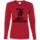 T-Shirts Red / S Chemichangas Women's Long Sleeve T-Shirt