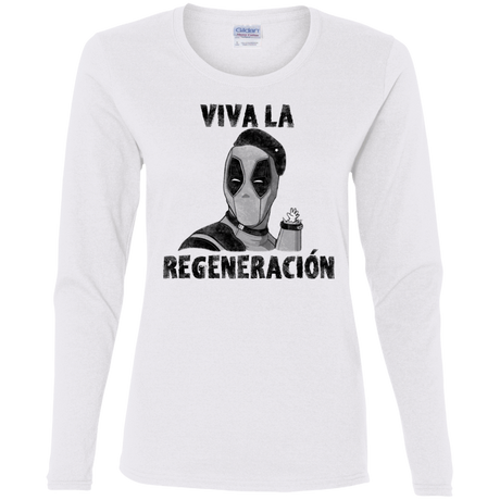 T-Shirts White / S Chemichangas Women's Long Sleeve T-Shirt