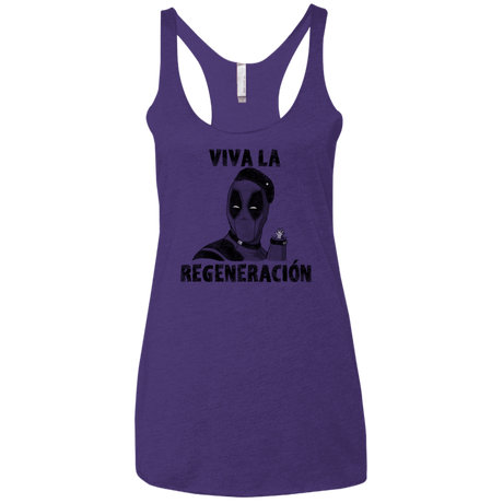 T-Shirts Purple Rush / X-Small Chemichangas Women's Triblend Racerback Tank