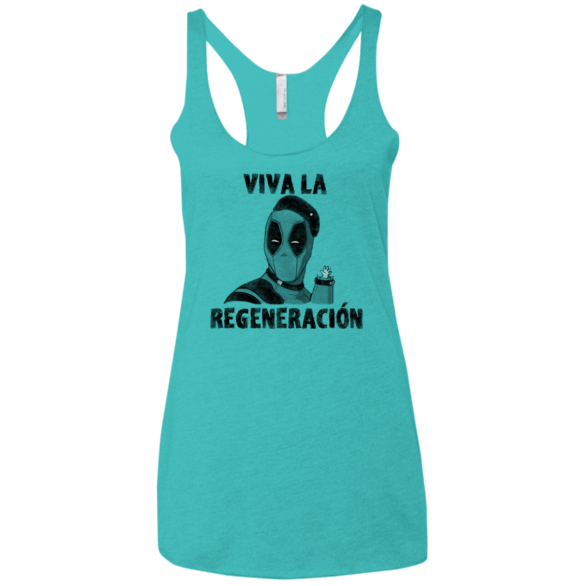 T-Shirts Tahiti Blue / X-Small Chemichangas Women's Triblend Racerback Tank
