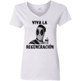 T-Shirts White / S Chemichangas Women's V-Neck T-Shirt