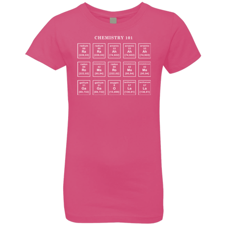 T-Shirts Hot Pink / YXS Chemistry Lesson Girls Premium T-Shirt