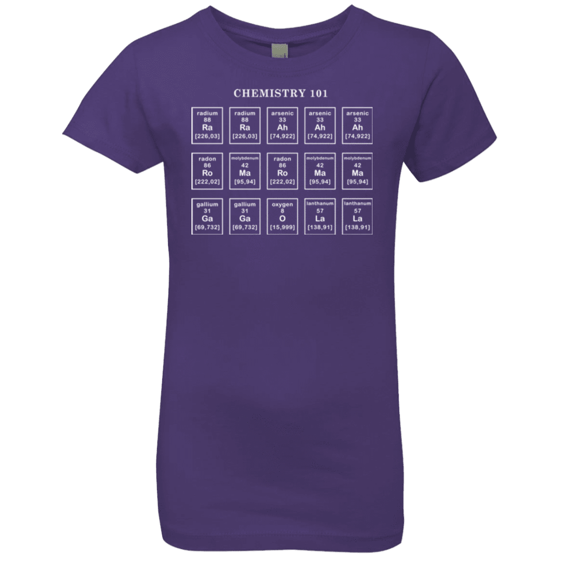 T-Shirts Purple Rush / YXS Chemistry Lesson Girls Premium T-Shirt