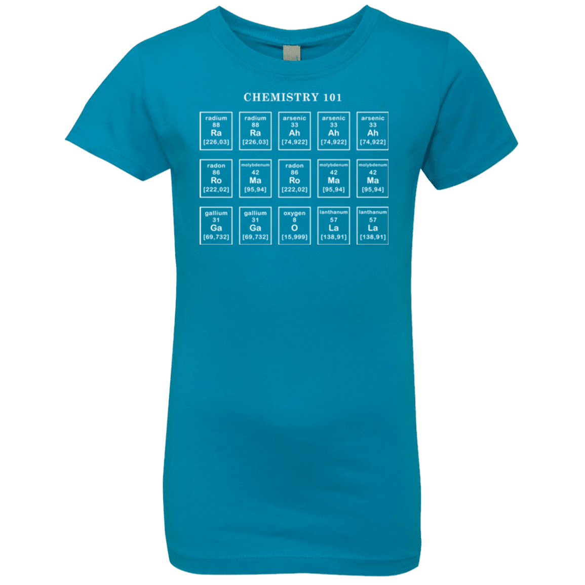 T-Shirts Turquoise / YXS Chemistry Lesson Girls Premium T-Shirt