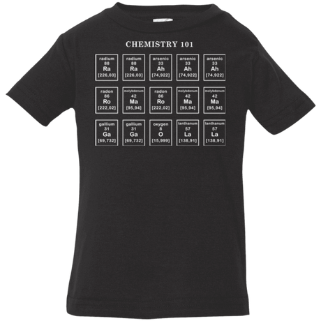 T-Shirts Black / 6 Months Chemistry Lesson Infant Premium T-Shirt