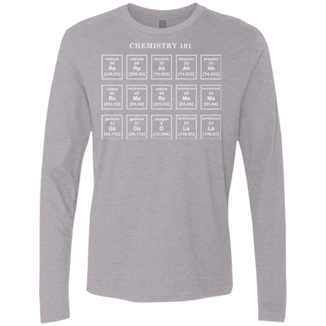 T-Shirts Heather Grey / Small Chemistry Lesson Men's Premium Long Sleeve