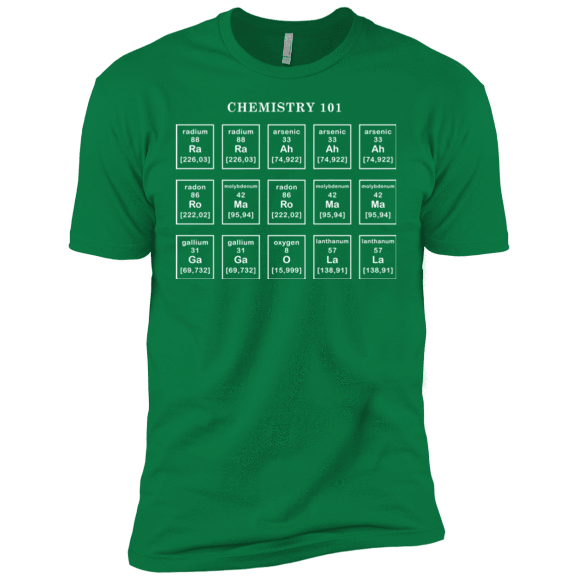 T-Shirts Kelly Green / X-Small Chemistry Lesson Men's Premium T-Shirt