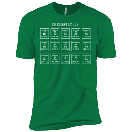 T-Shirts Kelly Green / X-Small Chemistry Lesson Men's Premium T-Shirt