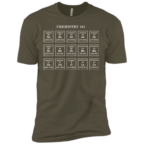 T-Shirts Military Green / X-Small Chemistry Lesson Men's Premium T-Shirt