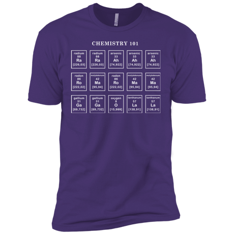 T-Shirts Purple / X-Small Chemistry Lesson Men's Premium T-Shirt