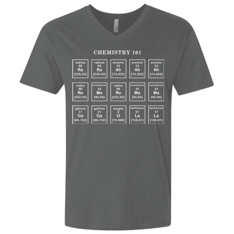 T-Shirts Heavy Metal / X-Small Chemistry Lesson Men's Premium V-Neck